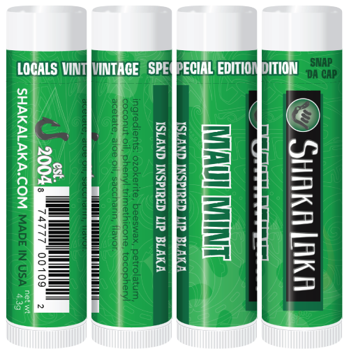 Maui Mint Flavah Lip Blaka (4pk) Locals Vintage SE – SHAKA LAKA