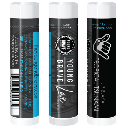 Young & Brave - Tropical Tsunami Lip Blaka with Zinc Oxide (4pk)